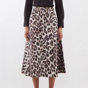 Ganni silk skirt